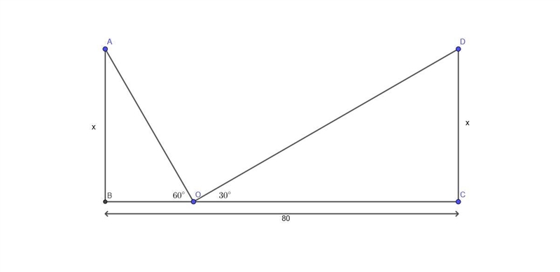 Question 1) Two poles of equal heights are standing opposite each other on either-example-1