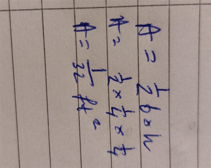 What is the area, in square feet, of the shape below? Express your answer as a fraction-example-1