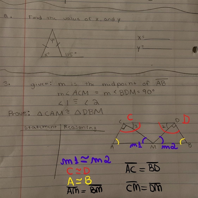 Can someone help me figure out the 2 proofs for questions 1 and 3 and help me find-example-1