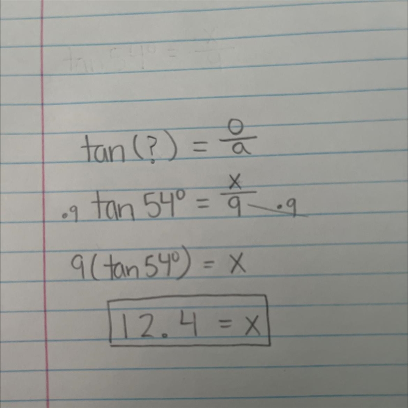 Solve for x in the triangle. Round your answer to the nearest tenth-example-1