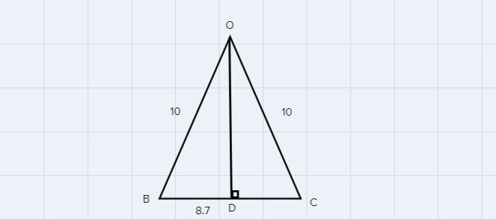 I only need 5I already have the othersX= 51.43Y=128.57Area of sector OBC: 44.88Length-example-1