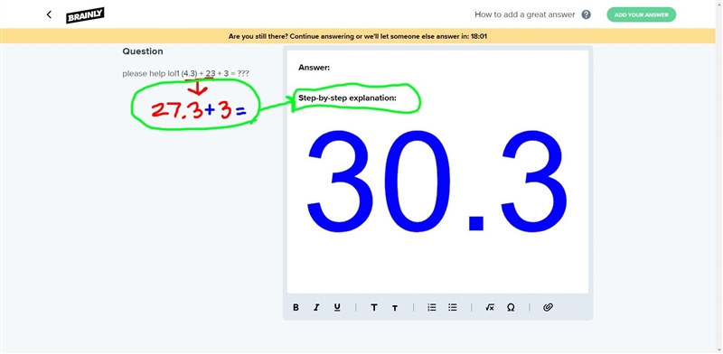 Please help lol1 (4.3) + 23 + 3 = ???​-example-1