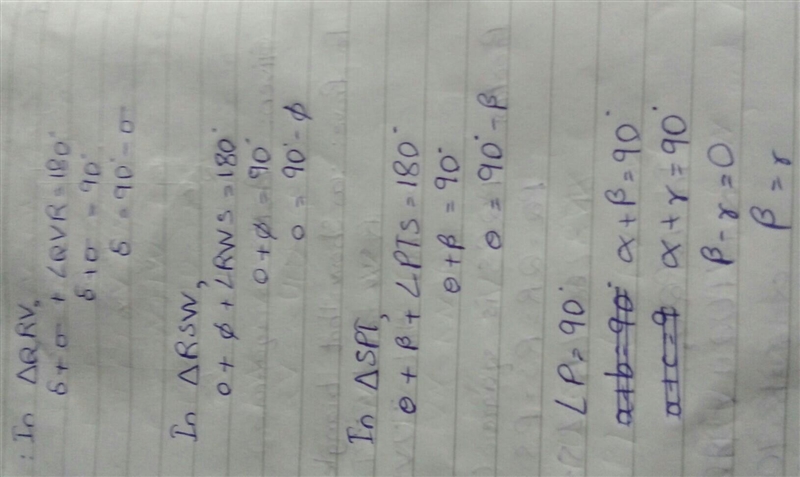 In the diagram, PQRS is a square. (a) Show that triangles PQU, QRV, RSW and SPT are-example-2