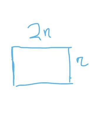 Construct a rectangle with length twice the width and width equal to r.-example-1