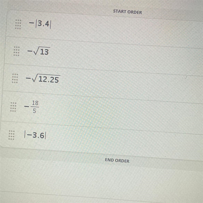 Place the numbers in order from least to greatest…PLS HELP!-example-1