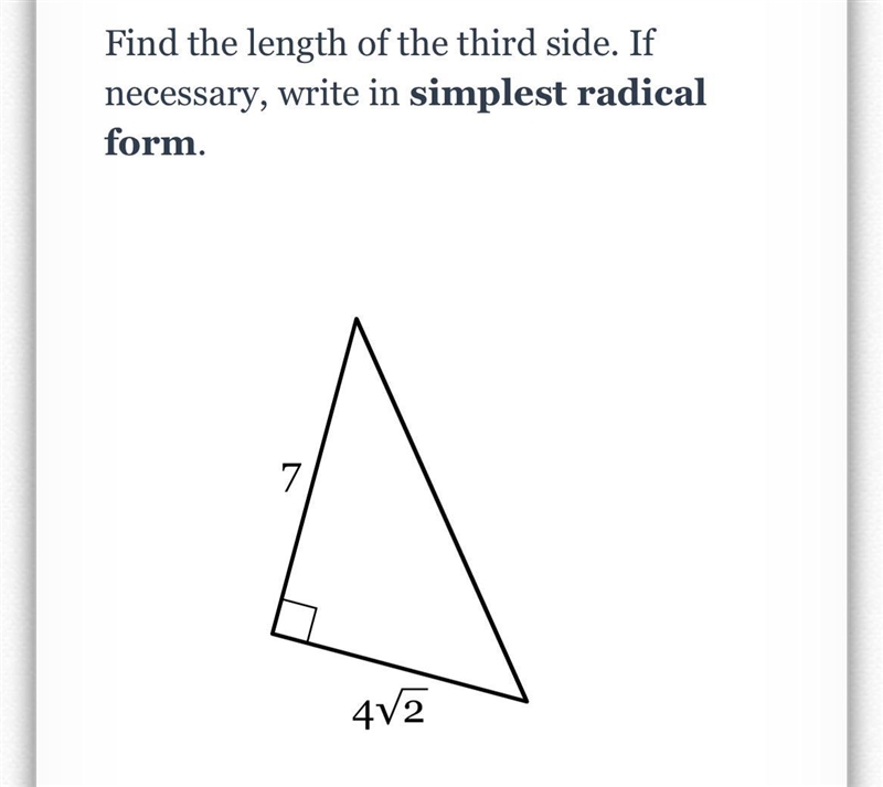 Find the length and simplify in radical form-example-1