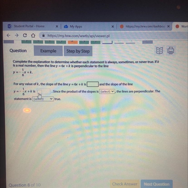 complete the explanation to determine whether each statement is always, sometimes-example-1