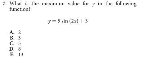 What is the maximum value for y in the following function?-example-1