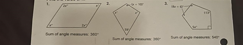 Solve for X show work-example-1