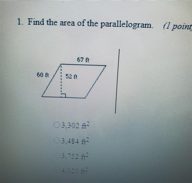 Pls help i forgot how to do this Find the area of the parallelogram.​-example-1