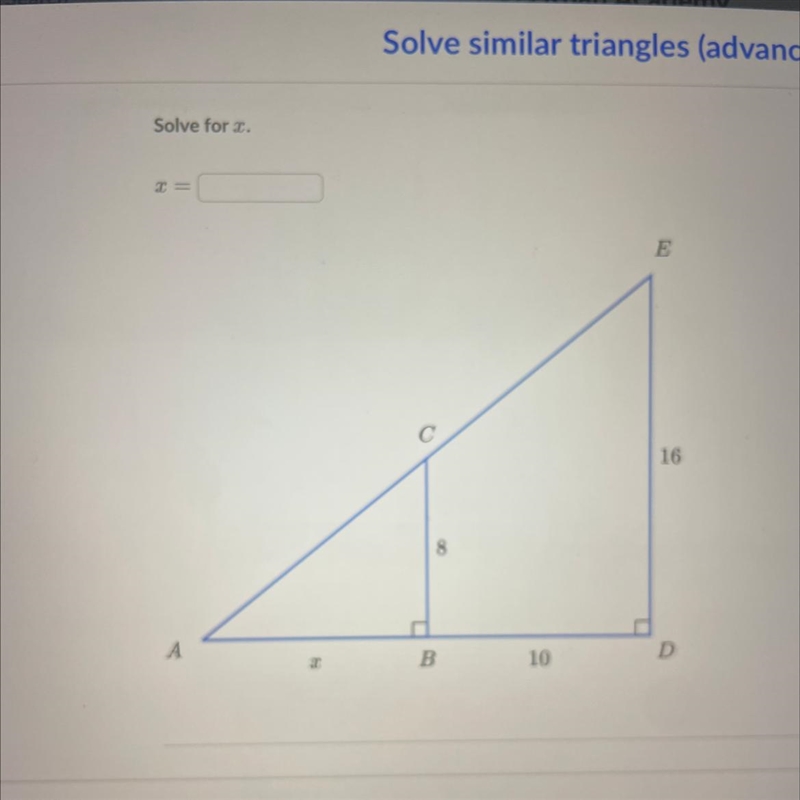 Solve for x. please! I don’t understand this.-example-1