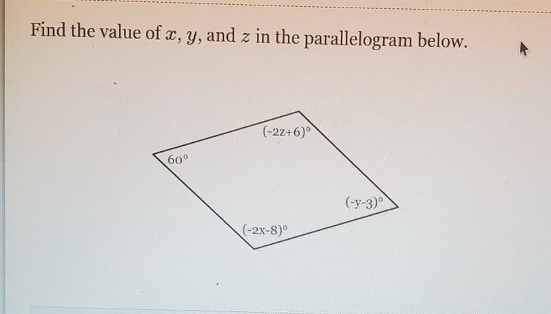 What is the value of X, Z, and Y.​-example-1