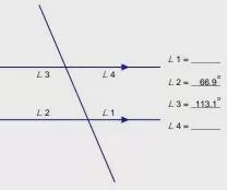 Where can I find L1 and L4 ? for missing alternate angles-example-1