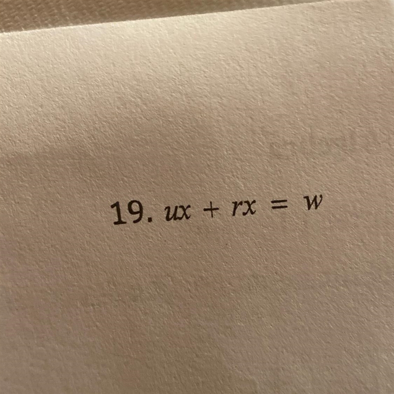 Solve the literal equation for X.-example-1