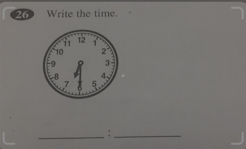 26 Write the time. 11 12 10 87-example-1