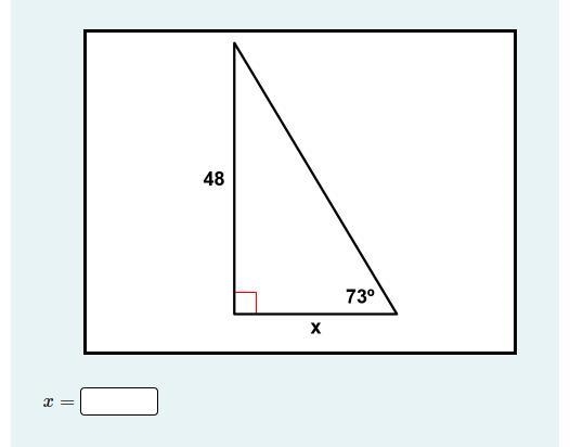 21. & 22. Instructions: Find the missing side. Round your answer to the nearest-example-1