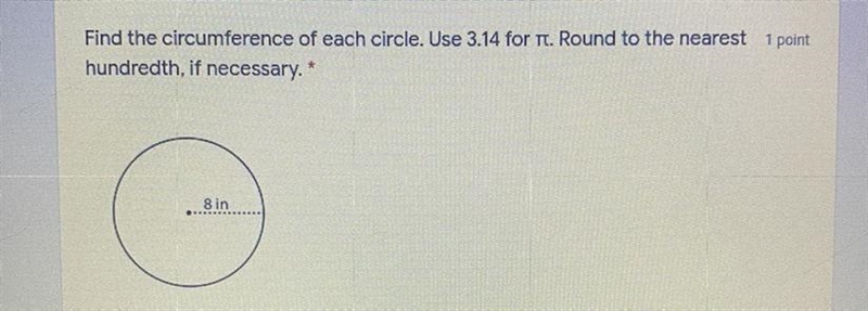 Find the circumference of each circle. Use 3.14 for it. Round to the nearest 1 point-example-1