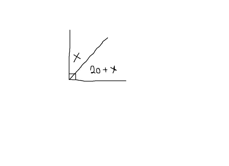 Solve for x, and find the angle.-example-1