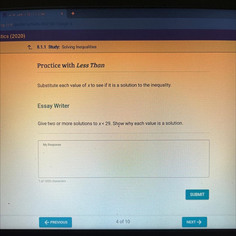 Give two or more solutions to x< 29. Show why each value is a solution.-example-1