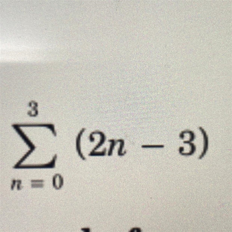 Helppppppp 3 Σ (2n – 3) n=0-example-1