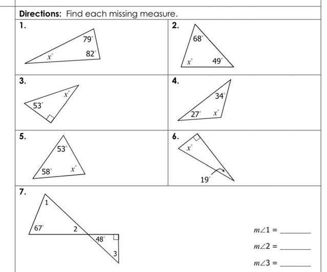 Directions: Find each missing measure. 1.​-example-1