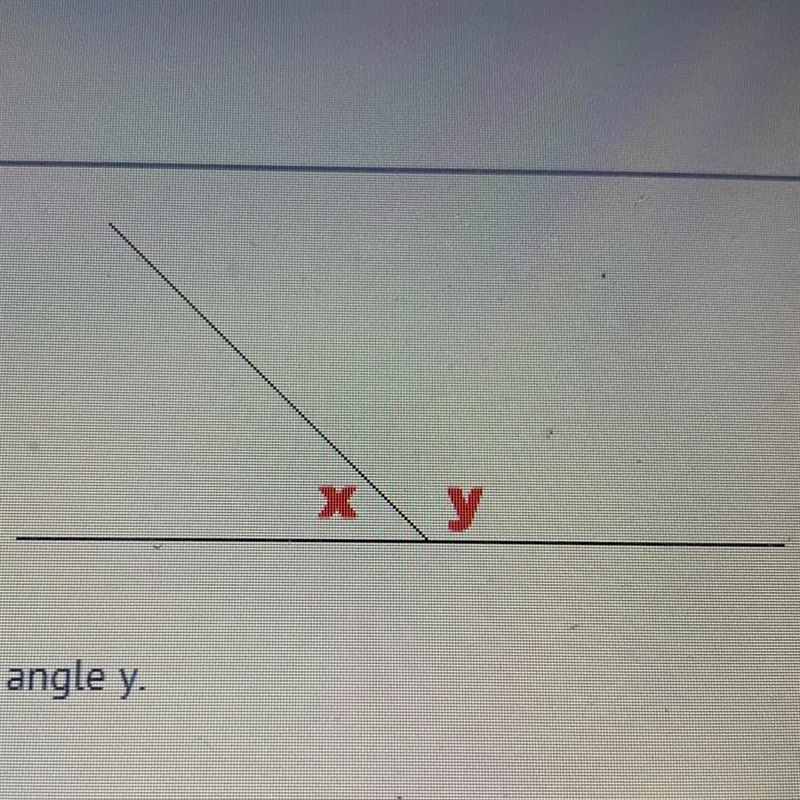 Angel X measures 42° find the measure of angle Y￼-example-1