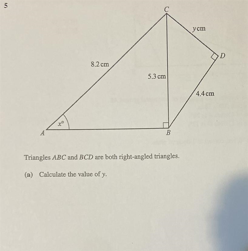 Trigonometry Question! Second Question: Calculate the value of X. Show work needed-example-1