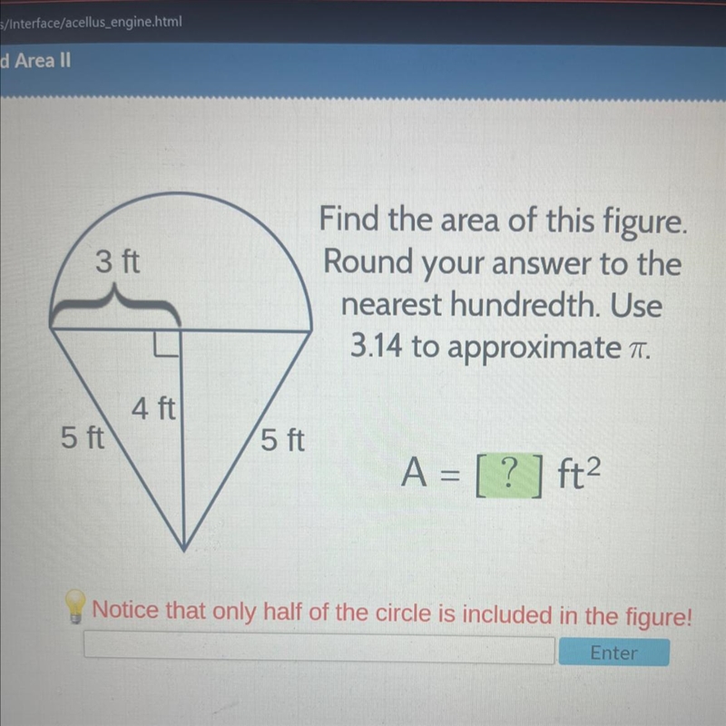 3 ft 5 ft 4 ft 5 ft Find the area of this figure. Round your answer to the nearest-example-1