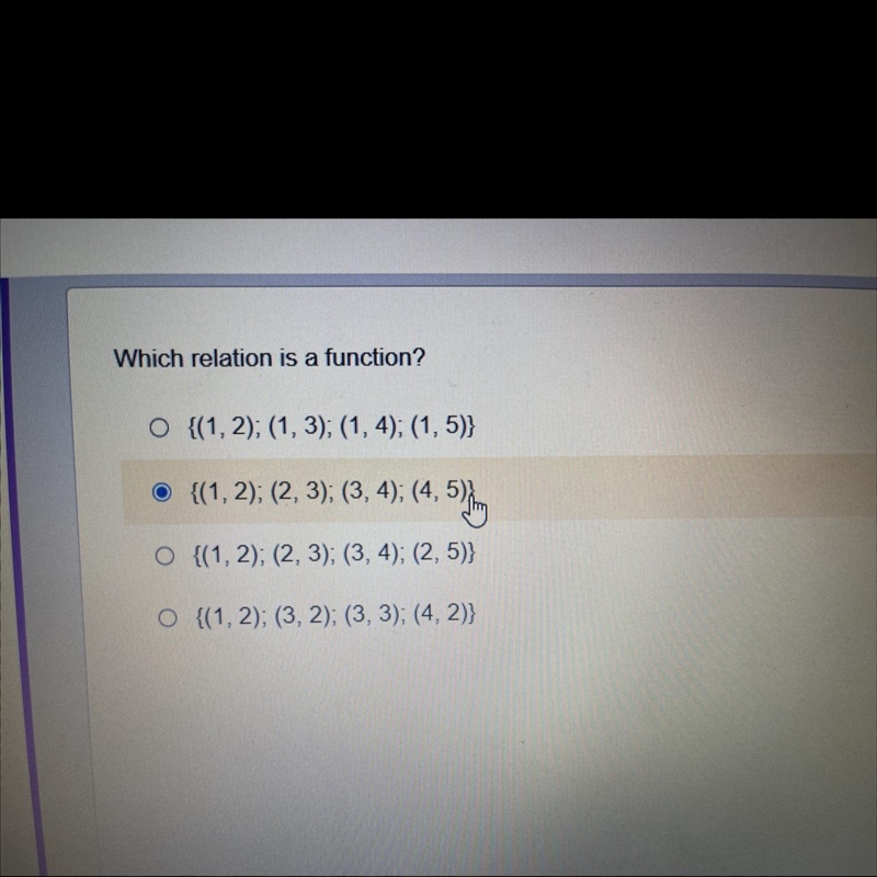 Which relation is a function? Can someone help me please?!!!-example-1