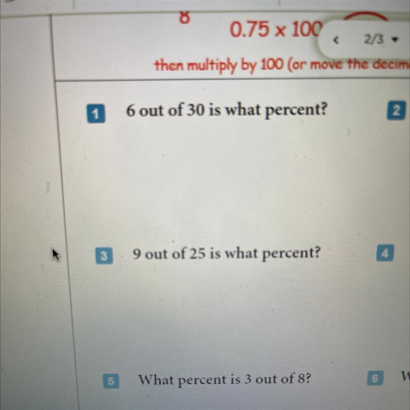 6 out of 30 is what percent-example-1