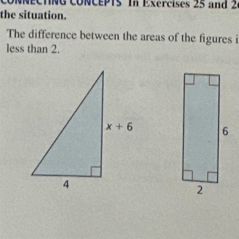 The difference between the areas of the figures is less than 2-example-1