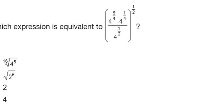 Which expression is equivalent to (r^5/4-example-1