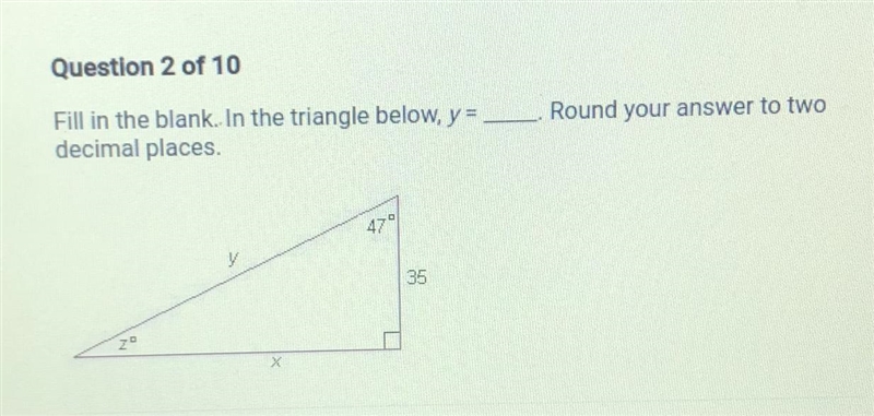 Fill in the blank. Y= ___-example-1