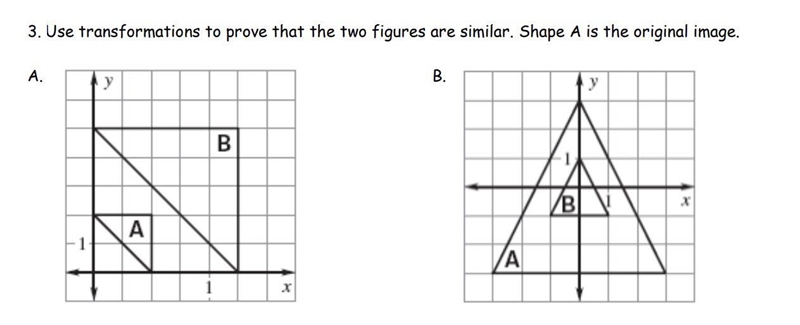 DUE TODAY: PLEASE HELP Use transformations to prove that the two figures are similar-example-1