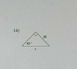 Solving right triangle find the missing side. round to the nearest tenth number 14-example-1