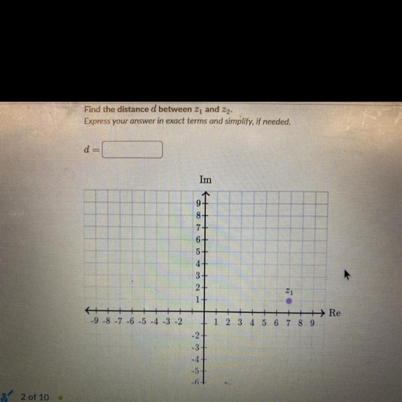 Find the distance d between 21 and 22.Express your answer in exact terms and simplify-example-1