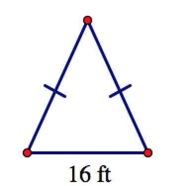 Find the area of the triangle if the perimeter of the triangle is 50 ft.-example-1