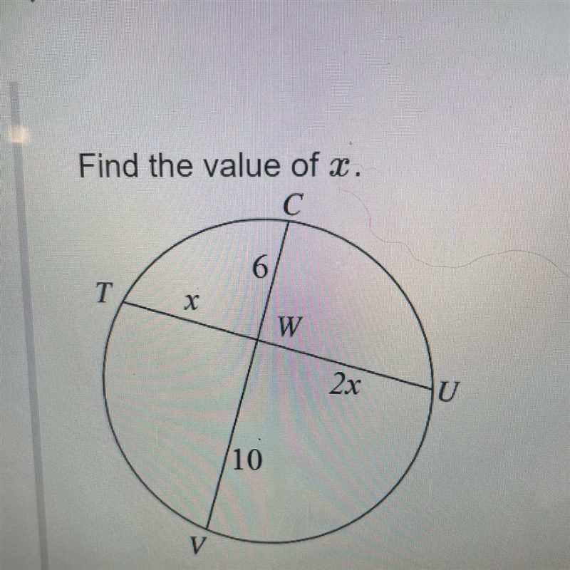 Find the value of x A. √30 B. 16 C. 2√2 D. 20-example-1