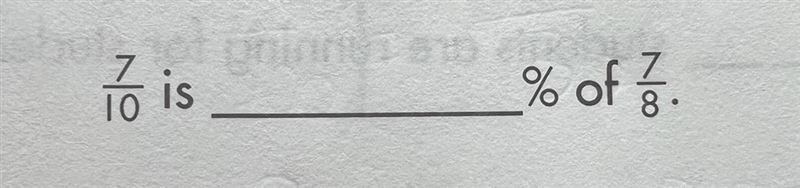 How to find out what percent a fraction is to another fraction? For example: 3/8 is-example-1