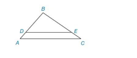 PLEASSEEE ANSWERRR Consider the following figure where △ABC ~ △DBE. Triangle A B C-example-1