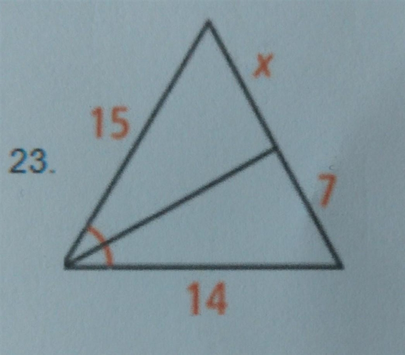 Algebra Find the value of x. ​-example-1