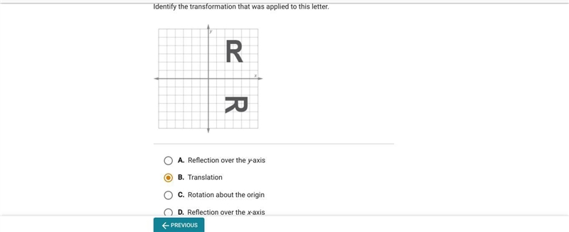 Identify the transformation that was applied to this letter please answer quick-example-1