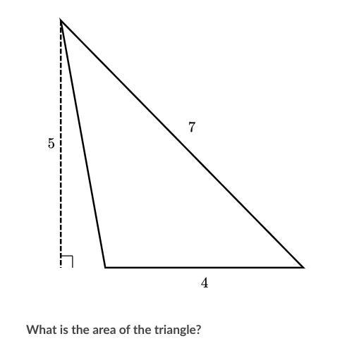 Find the area of the triangle.-example-1