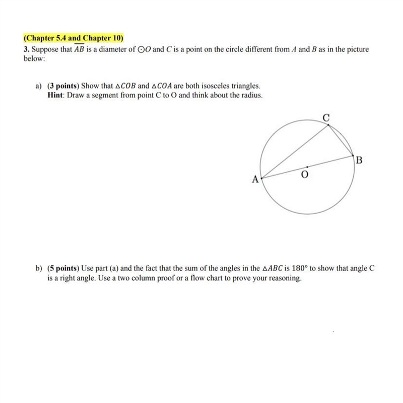 I need help to solve part B and give my reasoning in two collum proof.-example-1