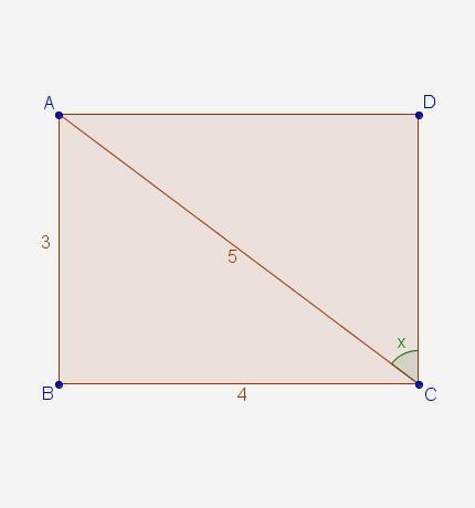 In the diagram, rectangle ABCD is split in half by AC. What is the value of tan x-example-1