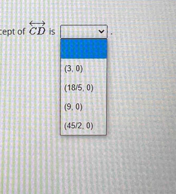 Select the correct answer from each drop-down menu.A perpendicular bisector, CD, is-example-2