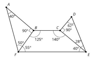 Select all pairs of complementary angles in the diagram.-example-1