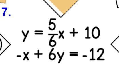 Solve this system of equations using substitution, show your work (ANSWER QUICK PLEASE-example-1