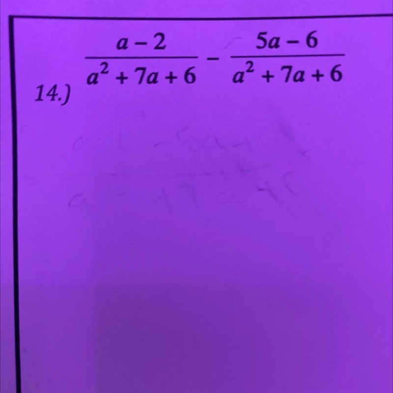 Alg 1 adding/subtracting with rational expression-example-1