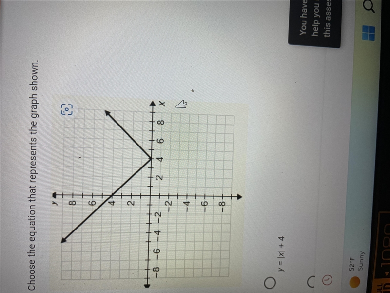 Choose the equation that represents the graph shown-example-2